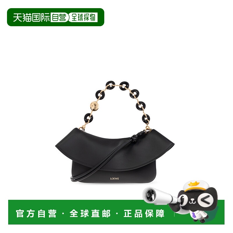 1h可退 LOEWE 女士手提包 AP22P22X070BLACK CO 黑色 Handbag 