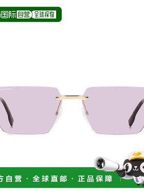 1h可退 DSQUARED2 女士太阳镜 D20102SEYR SS2025 金色 DSQUARED2