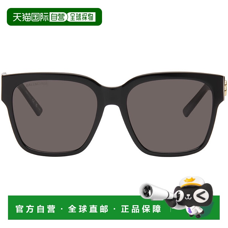 1h可退 潮奢 Balenciaga 巴黎世家 女士 黑色 Square 太阳镜 BB00
