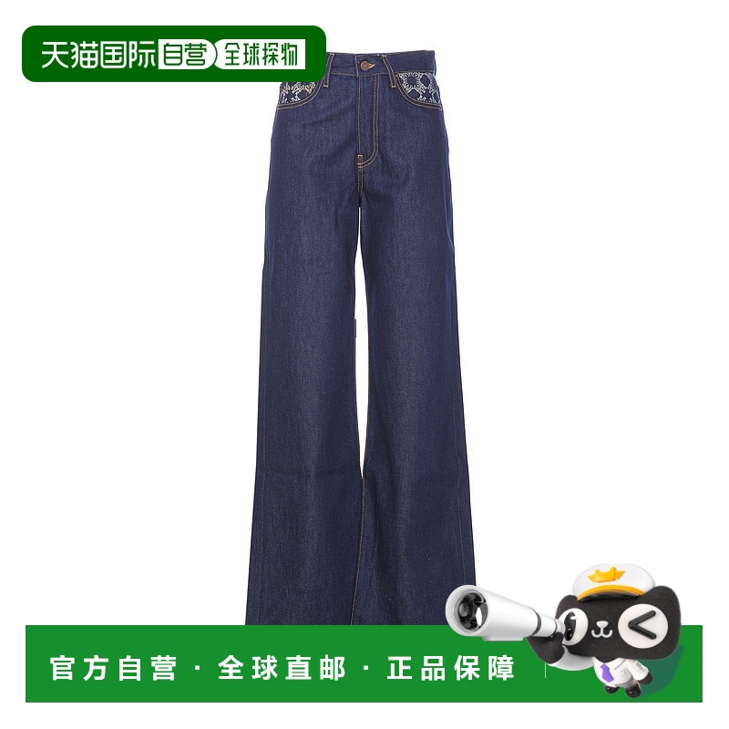 AMIRI 女士牛仔裤 DNGG1006INDIGO SS2025 蓝色 多口袋牛仔长裤
