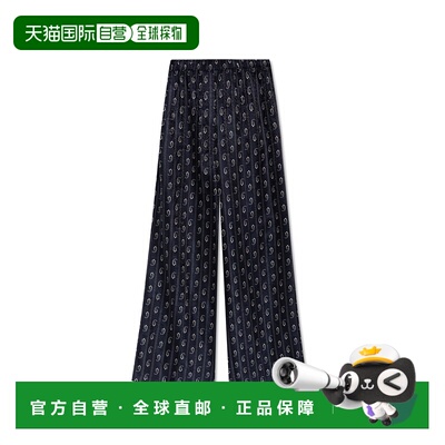 TORY BURCH 女士休闲裤 1763830476 AW2025 深蓝色 Patterned wid