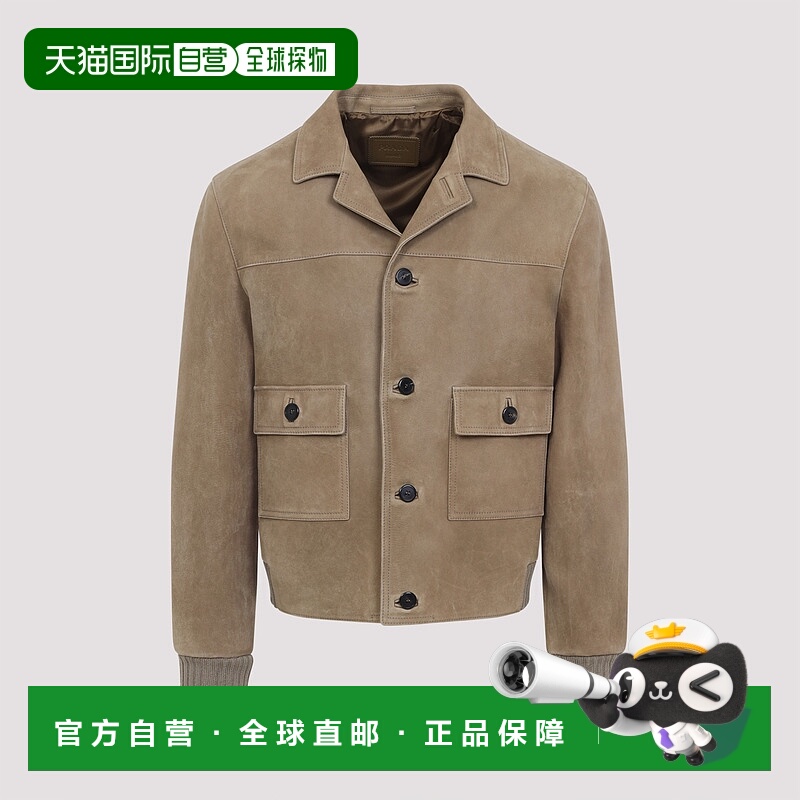 1h可退 PRADA 男士夹克 UPW577SOOO17T9F0193 AW2025 灰色普拉达