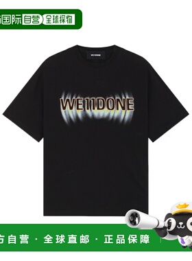 WE11DONE 男士T恤 WDTT125761UBK SS2025 黑色