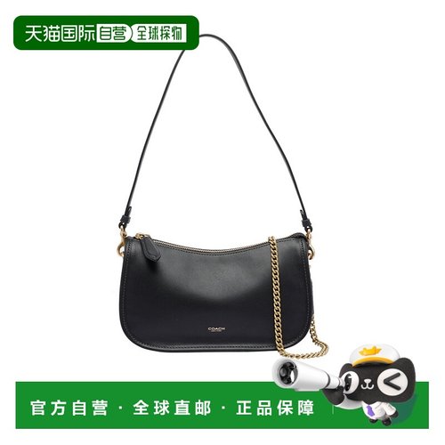 COACH 女士单肩包 CCC36BLK AW2025 黑色 拉链单肩包蔻驰斜挎包