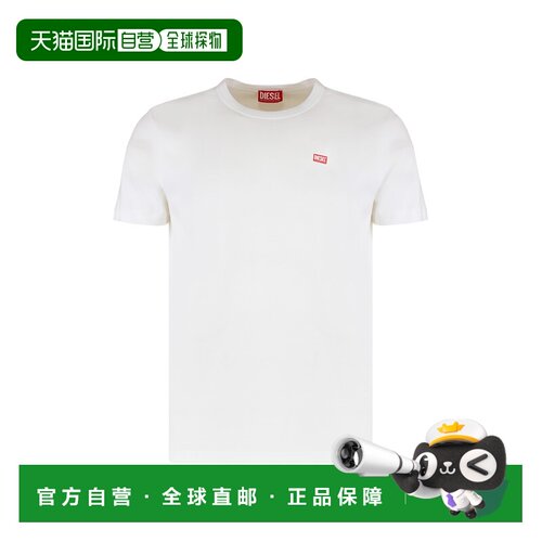 DIESEL 男士T恤 A148190PJBG100 SS2026 白色 T-shirt T-Angie-Od