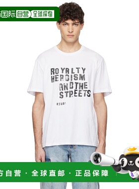 1h可退 潮奢 Ksubi 男士 白色 Hero Kash T 恤 MPS25TE042