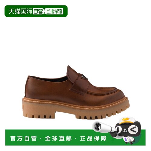 1h可退 PRADA 女士休闲鞋 1D801N070FG045F0046 SS2025 棕色单鞋