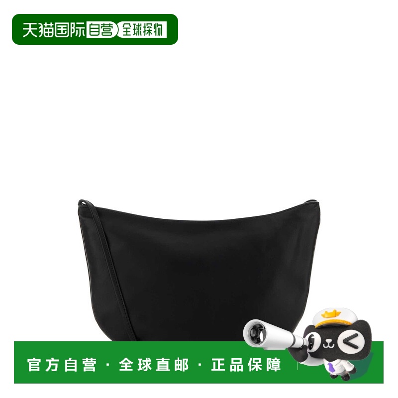 1h可退 THE ROW 女士手提包 W1884L614BAS AW2025 黑色 Black lea