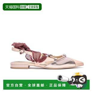 PINKO 女士高跟鞋 SD0547P003W4E SS2026 粉红色 尖头芭蕾舞平底