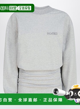 1h可退 潮奢 The Attico 女士 灰色混杂迷你棉混纺连衣裙 260WCA0