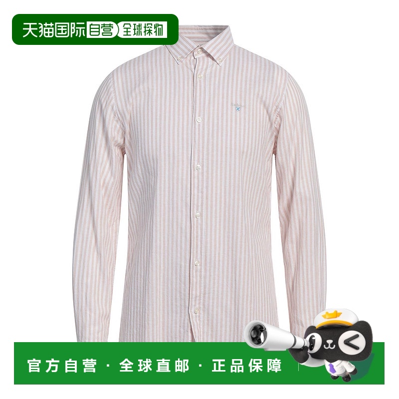 1h可退 潮奢 Barbour 巴伯尔 男士 亚麻衬衫 beige米色 舒适时尚
