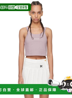 1h可退 潮奢 Palm Angels 棕榈天使 女士 紫色刺绣背心 PWAD060S2