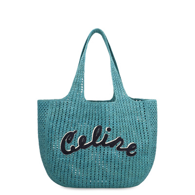 CELINE 男士斜挎包 122492GTF06CT AW2025 蓝色 Hobo bag in raff