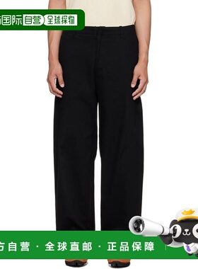 1h可退 潮奢 J EONGL I 男士 黑色 Heavy Cotton Cicada 长裤 CIC