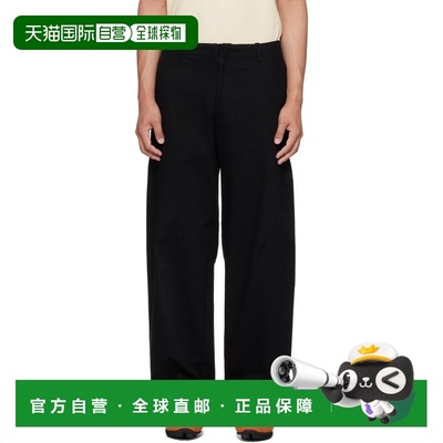 1h可退 潮奢 J EONGL I 男士 黑色 Heavy Cotton Cicada 长裤 CIC