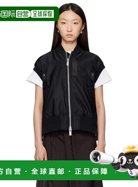 1h可退 潮奢 Sacai 女士 黑色马甲 SCW203 black黑色 舒适时尚