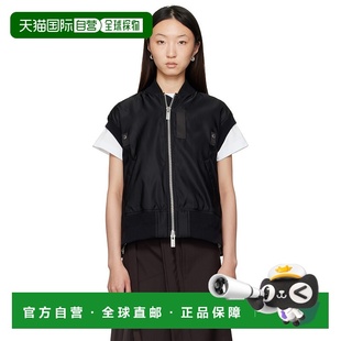 女士 黑色马甲 SCW203 1h可退 舒适时尚 Sacai black黑色 潮奢