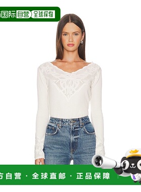 1h可退 潮奢 Free People 自由人 女士 蝴蝶斑纹翻边上衣 OB23153