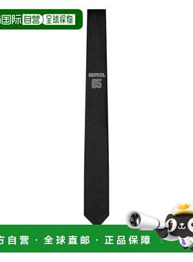 1h可退 潮奢 Thom Browne 汤姆 布朗 男士 黑色领带 MNL001AF1116