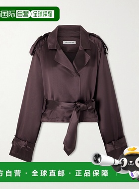 1h可退 潮奢 The Frankie Shop 女士 Simona 束带缎面夹克 TRFS21