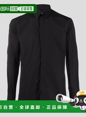 GIVENCHY 男士衬衫 BM60PQ15JT001 AW2024 黑色