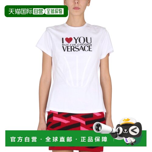 VERSACE 女士T恤 10075321A053781W000 AW2022 白色
