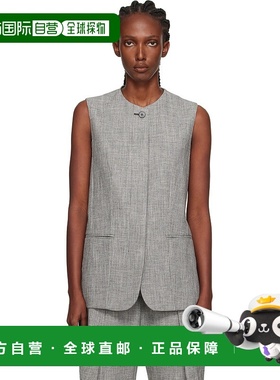 1h可退 潮奢 Lanvin 朗雯 女士 灰色纽扣马甲 RWJA00185293E25