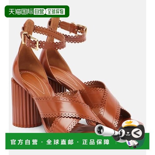 1h可退 潮奢 ZIMMERMANN 女士 Eddie 85 皮质凉鞋