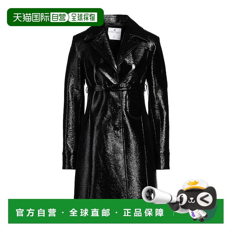 1h可退 潮奢 Courreges 女士 大衣 black黑色 舒适时尚