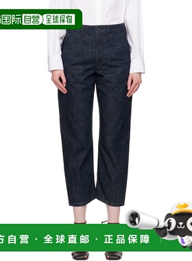 1h可退 潮奢 Lemaire 女士 蓝色扭缝牛仔裤 PA1051LD068直筒裤