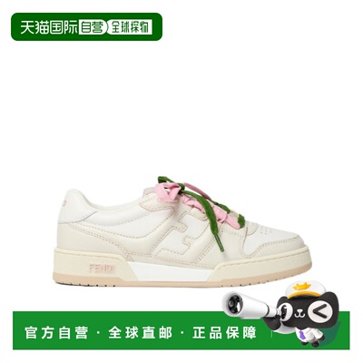 FENDI 女士运动鞋 8E8943AY1QF1WCV SS2026 白色 Match圆头运动鞋