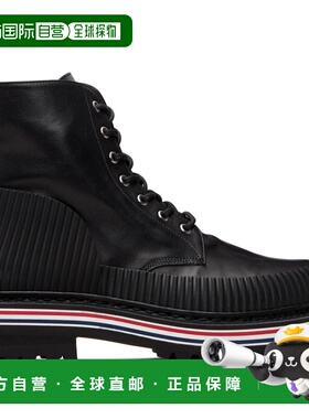 潮奢 Thom Browne 汤姆 布朗 男士 黑色 Vitello Calf Hiking Sol