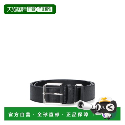 GIVENCHY 男士腰带 BK407HK18A001 CO 黑色 Hammered Leather Bel