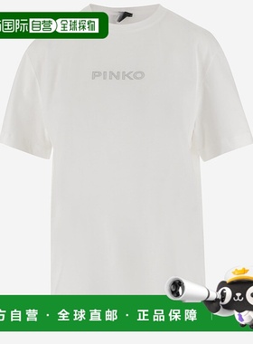 PINKO 女士T恤 105526A2S1Z05 AW2025 白色 Strepitoso T-Shirt