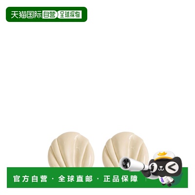 CHLOÉ 女士耳饰 CH26UJE28VAB101 CO 米白色 ‘Pleats’ clip-on