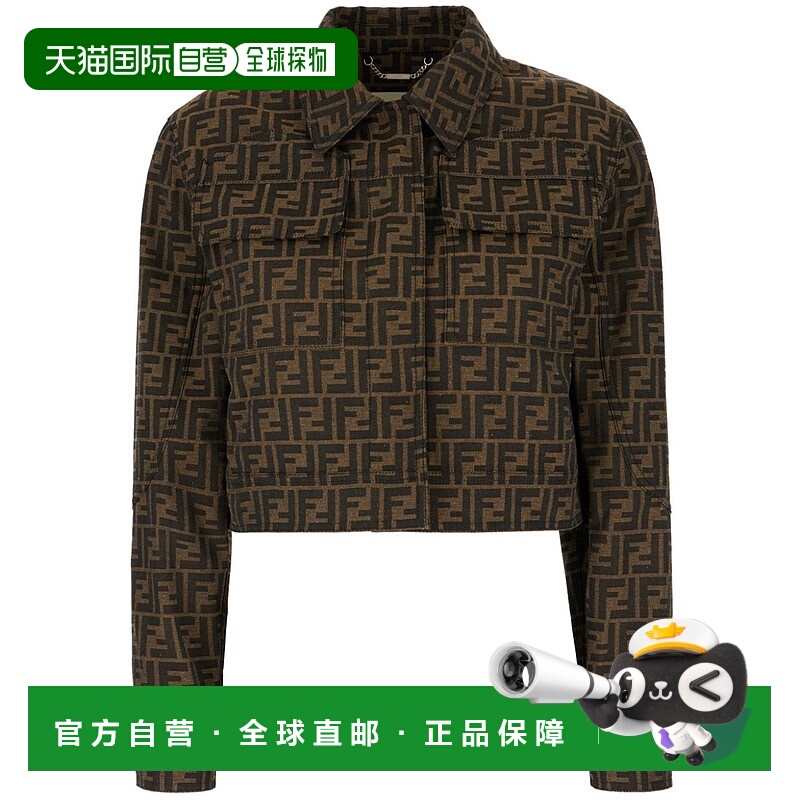 1h可退 FENDI 女士西服 FJ7818A5W3F118W AW2024 黑色外套西装