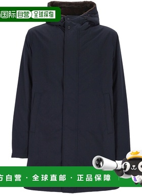 HERNO 男士羽绒服 PA000170U12343Z9200 AW2025 蓝色外套