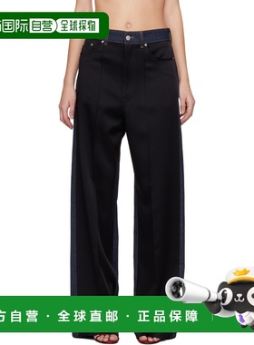 潮奢 Stella Mccartney 斯特拉 麦卡特尼 女士 海军蓝 & 黑色 Wid