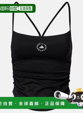 1h可退 潮奢 adidas 阿迪达斯 女士 徽标针织背心上衣 KA9538BLAC