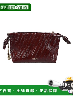 LOEWE 女士单肩包 A411NBPX127110 SS2026 酒红色