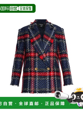 BALMAIN 女士外套 GF1SE183XL68AAA SS2026 花色 Tweed blazer wi