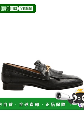 VALENTINO 男士商务正装鞋 YS0L05VMH0NO SS2025 黑色男鞋乐福鞋