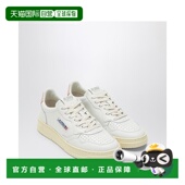 潮奢 粉红 AUTRY Medalist 1h可退 白 女士 皮质运动鞋 AULWLL16