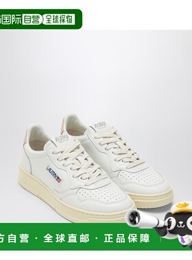 1h可退 潮奢 AUTRY 女士 Medalist 皮质运动鞋(白/粉红) AULWLL16