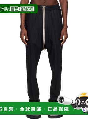 潮奢 rick owens 瑞克 欧文斯 男士 黑色 Temple Drawstring Slim