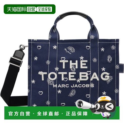 Marc Jacobs 马克 雅可布 女士 海军蓝 The Bandana Canvas Mediu