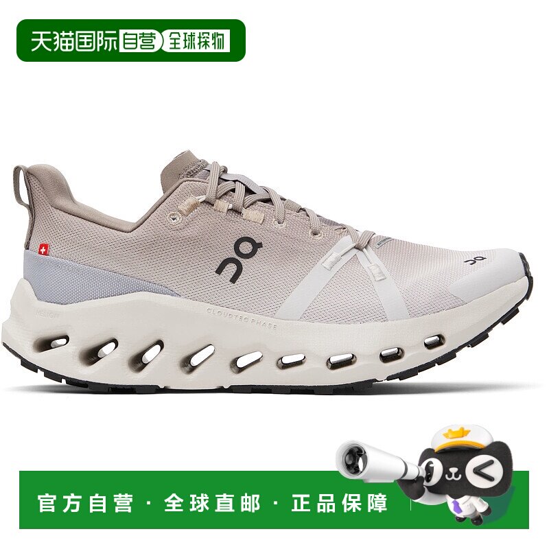 1h可退 潮奢 On 女士 灰褐色 Cloudsurfer Trail Waterproof 运动