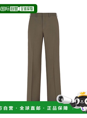 FENDI 男士休闲裤 FB0961ASCHF03NT CO 绿色 'Cipresso' pants