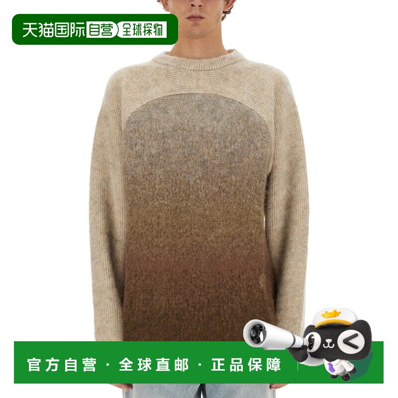 ERL 男士针织毛衣 ERL07N201BROWN AW2023 棕色 MOHAIR BLEND KNI