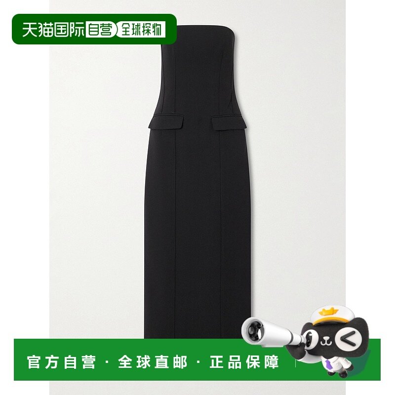 1h可退 潮奢 toteme 女士 抹胸绉纱长款连衣裙 254WRD0194FB03070